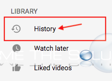 Youtube history screen