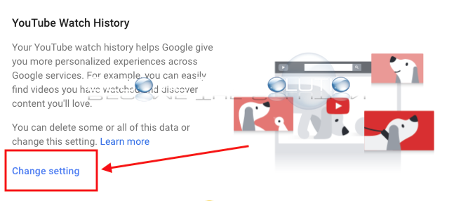 Youtube watch history change setting google activity