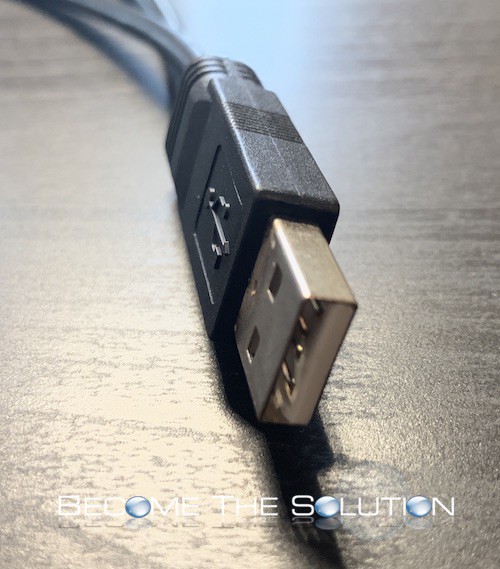 Dual usb male to lightning cable usb a connector