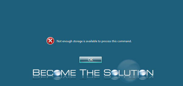 Why: Citrix Not Enough Storage is Available to Process this Command