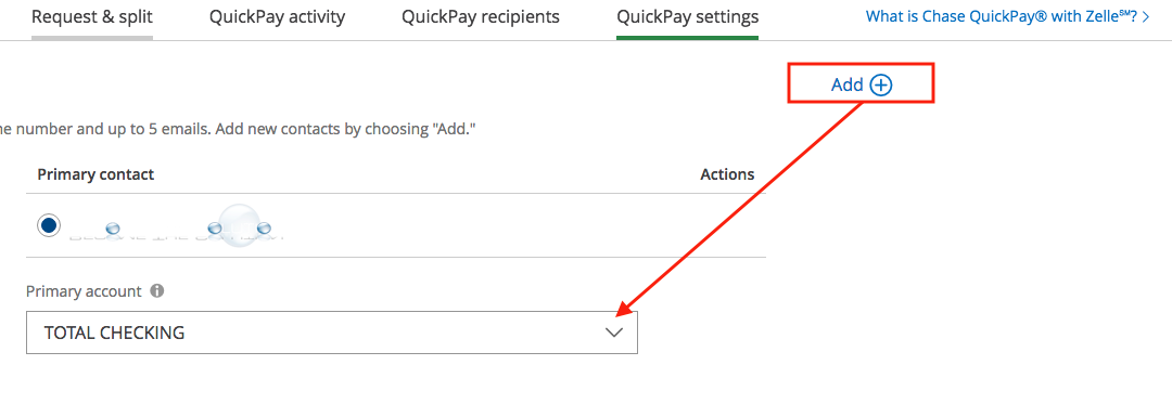 chase quickpay settings