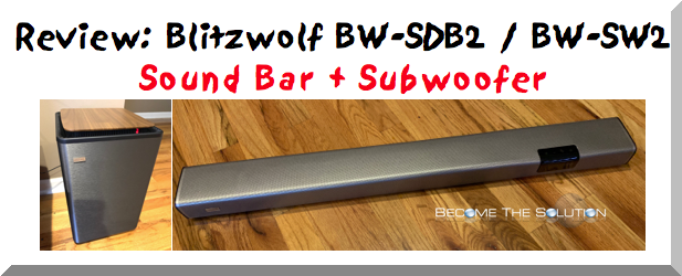 Best Bluetooth Sound Bar with Subwoofer Review (BW-SDB2 / BW-SW2)