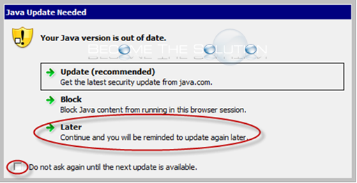 Fix Your Java Version Is Out Of Date Pop Up Disable
