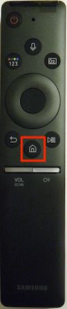 Samsung remote home button