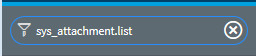 Servicenow sys attachment list filter navigator