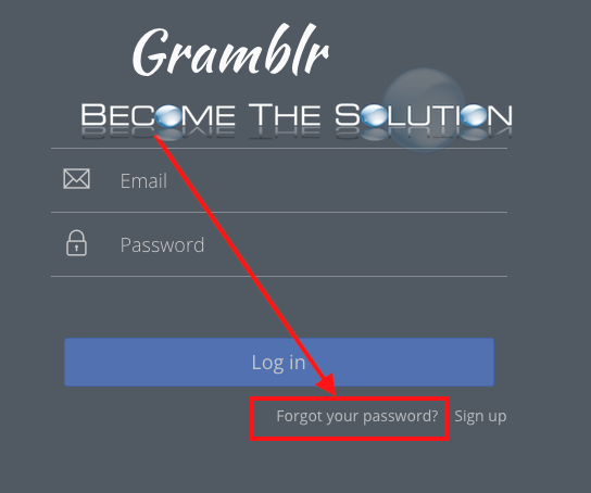 Gramblr: Change Password