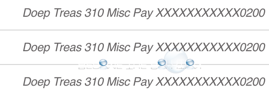 Bank Deposit: “Doep Treas 310 Misc Pay” – What Is It?