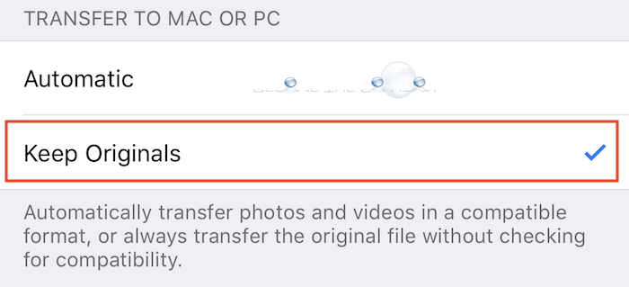 Iphone transfer to mac or pc keep originals