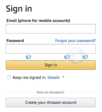 Amazon sign in