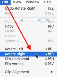 Quicktime rotate video right