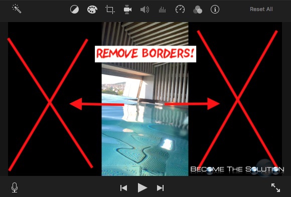 How to change video from portrait to landscape in imovie