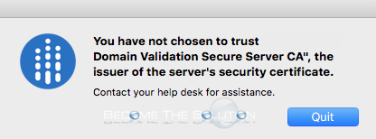 Why: You Have Not Chosen to Trust “” - Citrix Mac