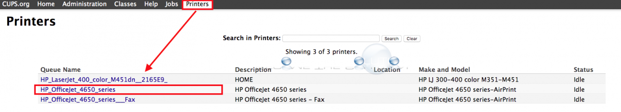 enabling cups printer interface for mac 2017