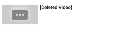 Youtube deleted video picture icon