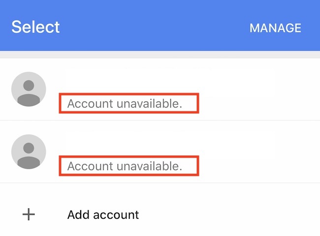 Google AdSense App – Account Unavailable.