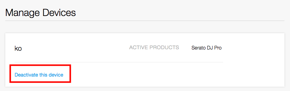 Serato dj online manage devices