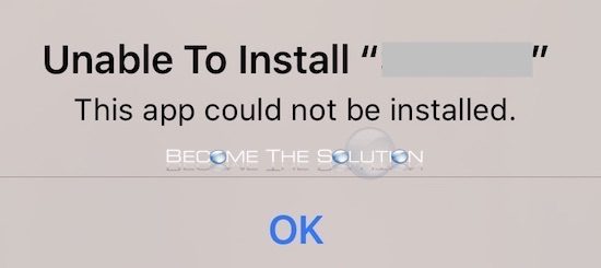 Fix: This App Could Not Be Installed – iPhone