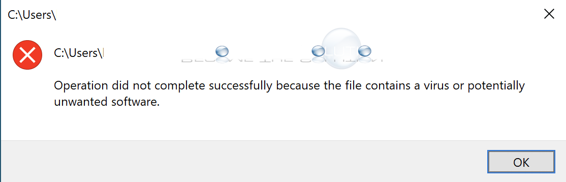 Solved: Operation Did Not Complete Successfully [Virus/PUP]