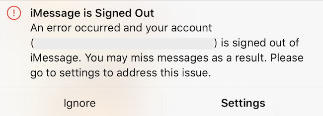 Fix: iMessage is Signed Out error