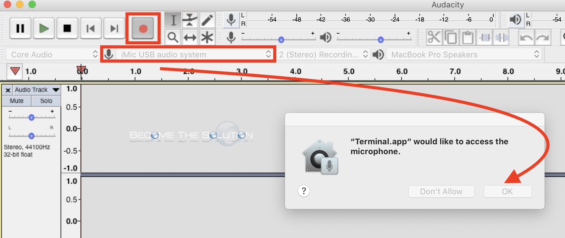 audacity mac core audio playback