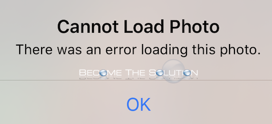 Why: Cannot Load Photo – iPhone