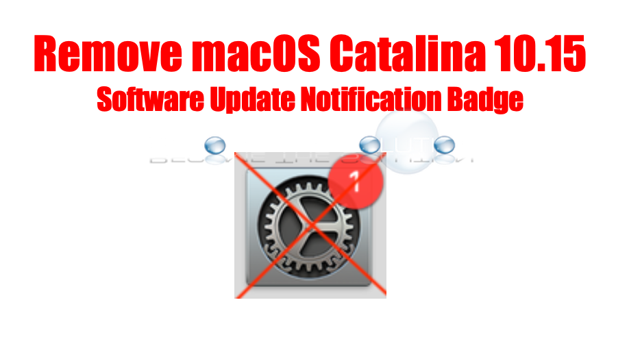 Remove update notification for macOS Catalina 10.15 - Mac System Preferences
