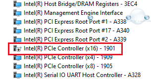 Windows boot camp disable pcie 1901 device manager