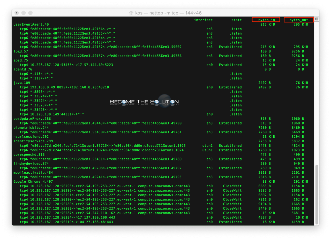 Nettop nsurlsessiond network traffic