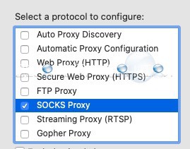 Mac socks proxy keeps turning on