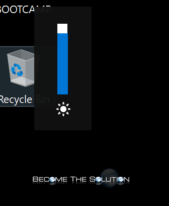 Windows boot camp maximum brightness level