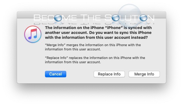 Itunes merge replace iphone contacts
