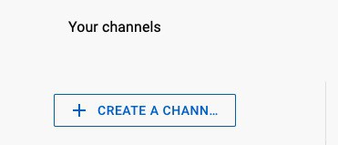Youtube create a channel