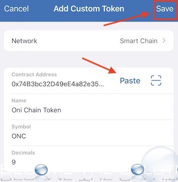 Trust wallet add custom token