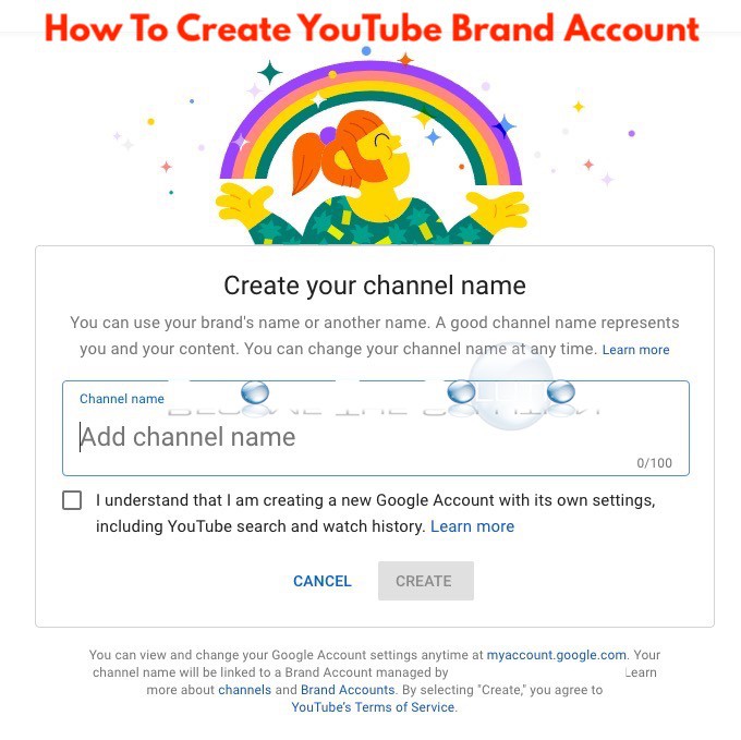 How to Create a YouTube Brand Account