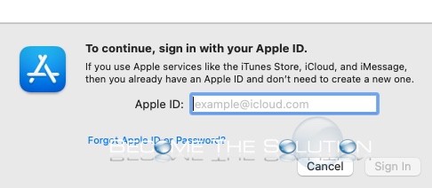 To continue sign in with your apple id keeps popping up
