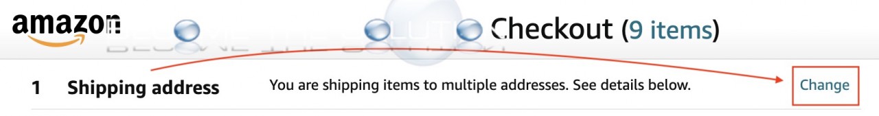 Amazon change shipping address