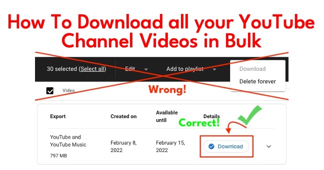 How To Download Videos From A  Channel Using  Studio