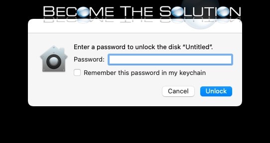 Disk Utility macos password encrypted drive