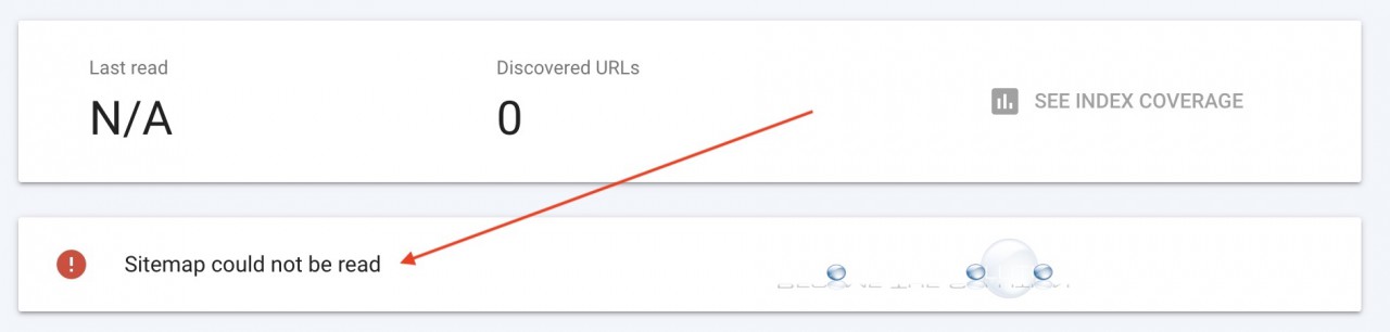 Google search console sitemap could not be read