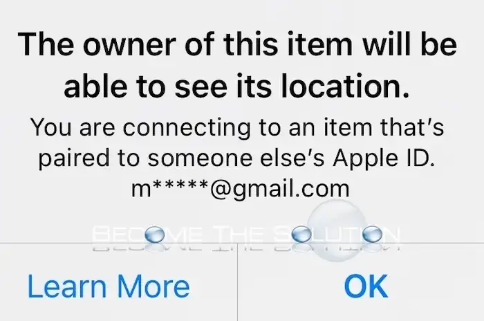The Owner Of This Item Will Be Able To See Its Location Apple