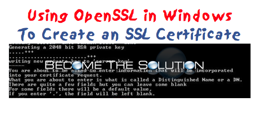 Openssl Generate Certificate From Public Key