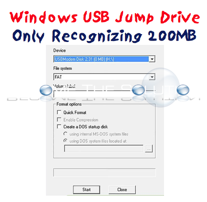Fix: Windows Only Sees 200MB USB Drive Formatted
