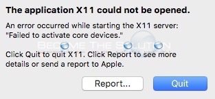 Fix: Failed to Activate Core Devices – X11 Mac
