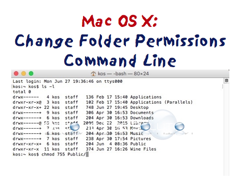 Change Folder Permissions Command Line Terminal Mac X