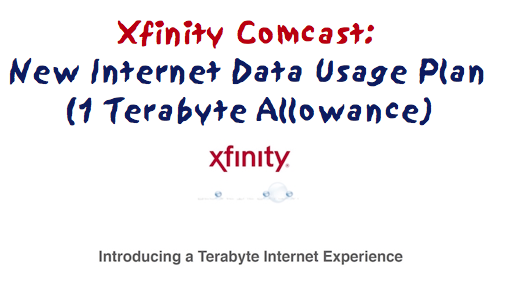 Comcast Xfinity Internet Data Usage Plan