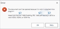 Fix: The Document Can’t Be Opened Because it is not a Supported Visio Diagram