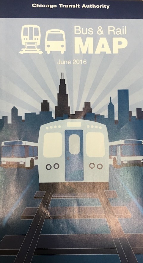 Chicago CTA Train Bus Map