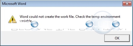Fix: Word Could Not Create the Work File