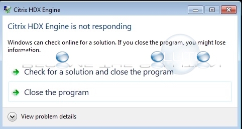 citrix client engine is not responding