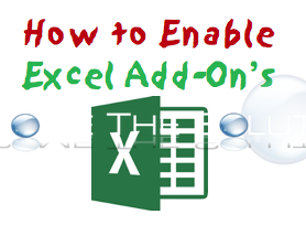 How to Enable Excel Add-Ins